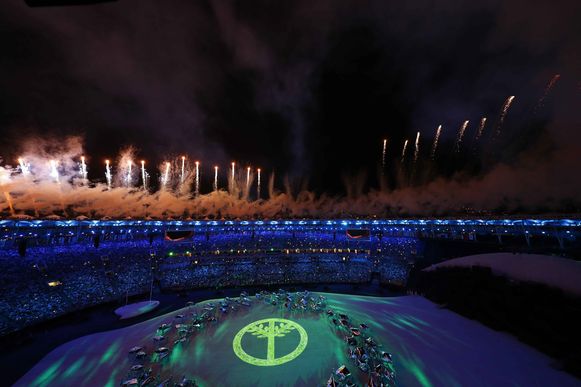 Rio de Janeiro - Cerimônia de abertura dos Jogos Olímpicos Rio 2016, no Maracanã (Reuters/Fabrizio Bensch/Direitos Reservados)